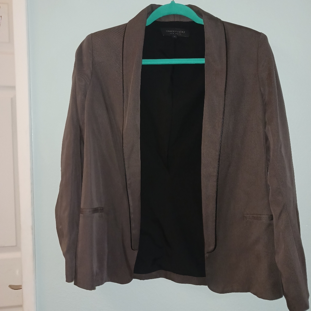 Charcoal Grey Reese + Riley Tencel Blazer | Size 6